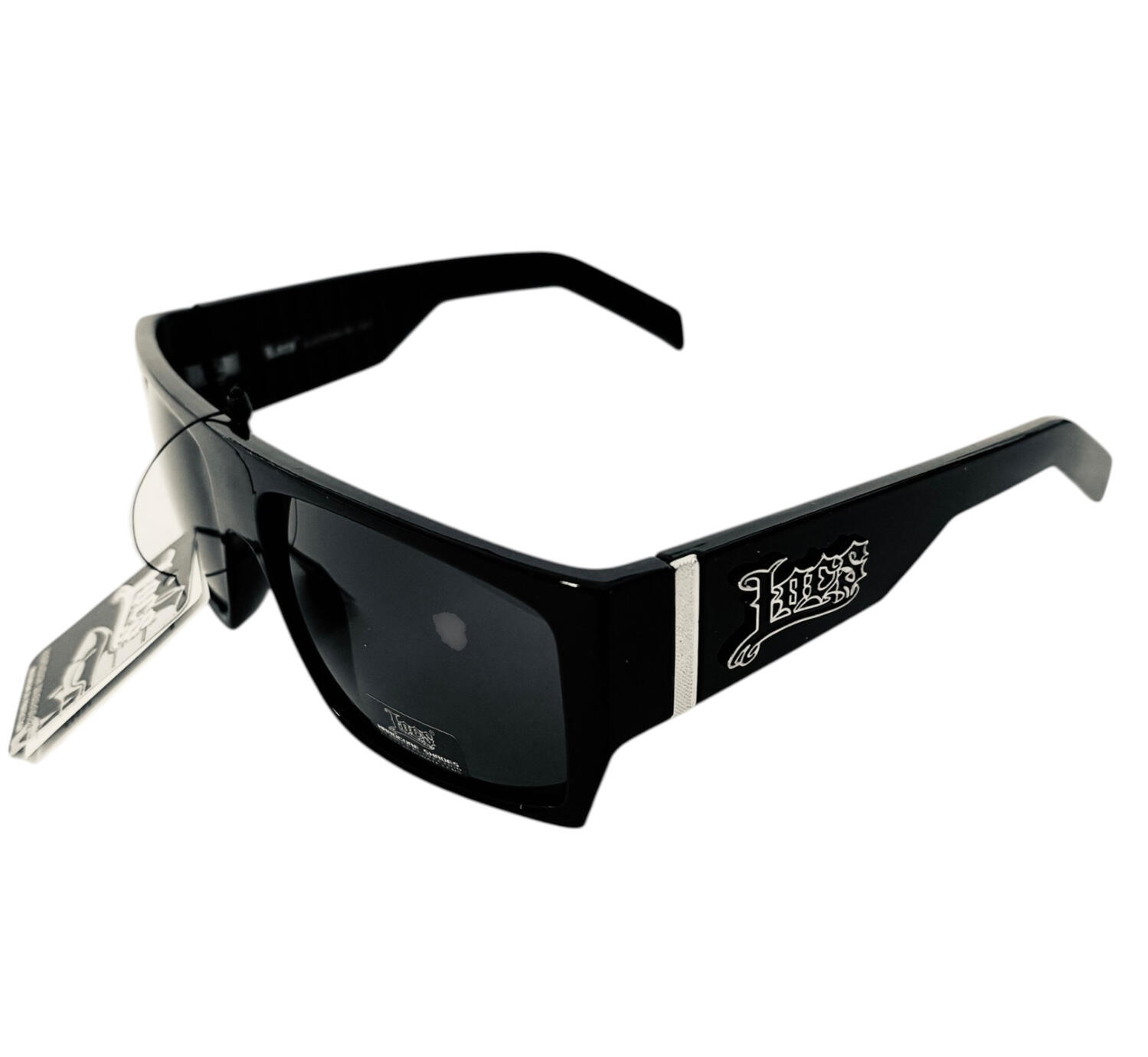 Lunettes Locs Oversized - Noires Classic - 91266 BK Lunettes de soleil Locs noires grand format style streetwear West Coast