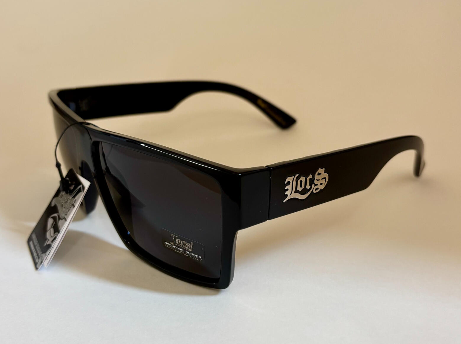 Lunettes Locs Oversized XXL - Très Grandes - XXL 91246 BK Lunettes de soleil Locs format XXL très larges monture noire style biker gangsta